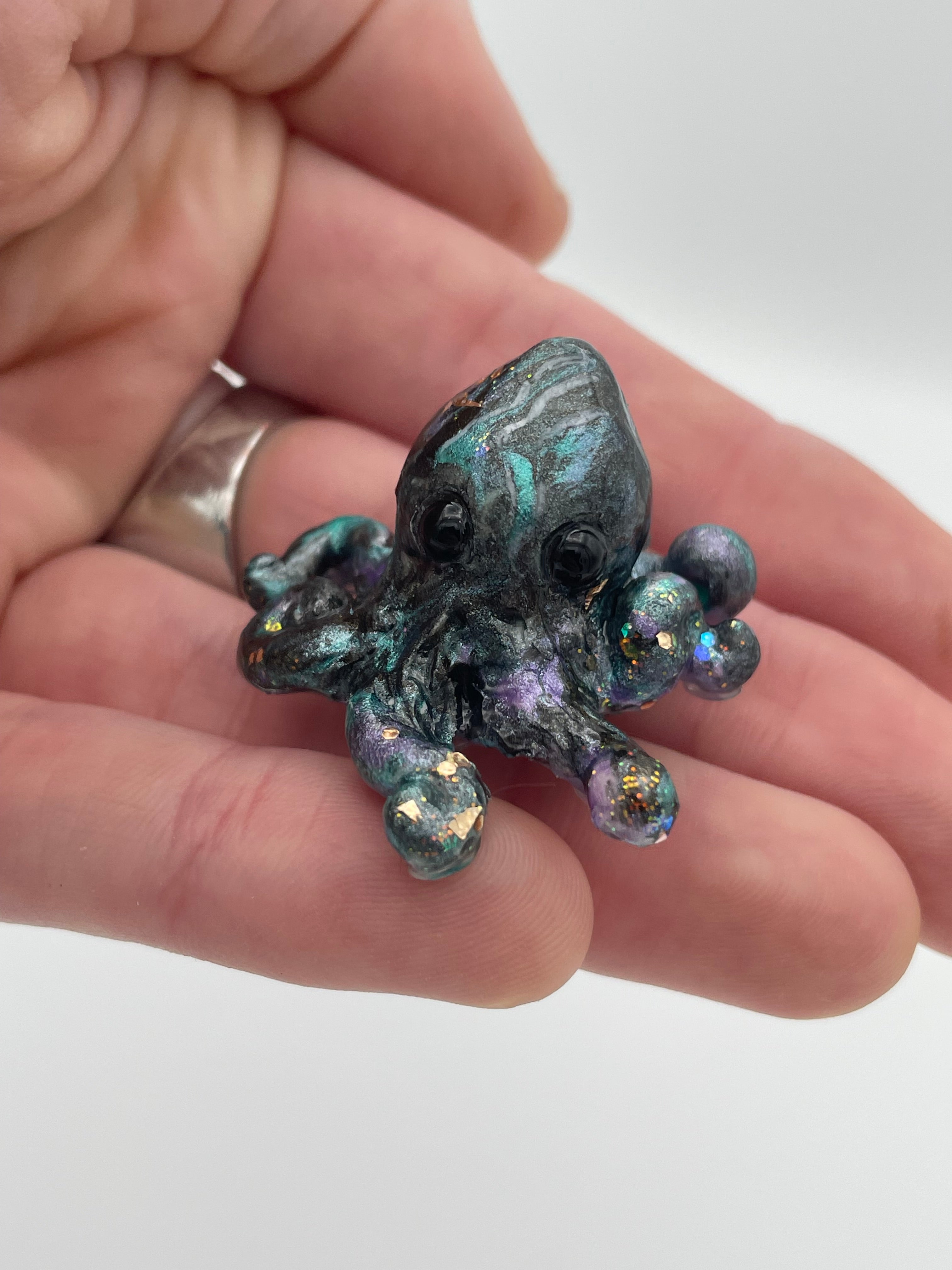 Tiny Octopus Hand Sculpted Decor