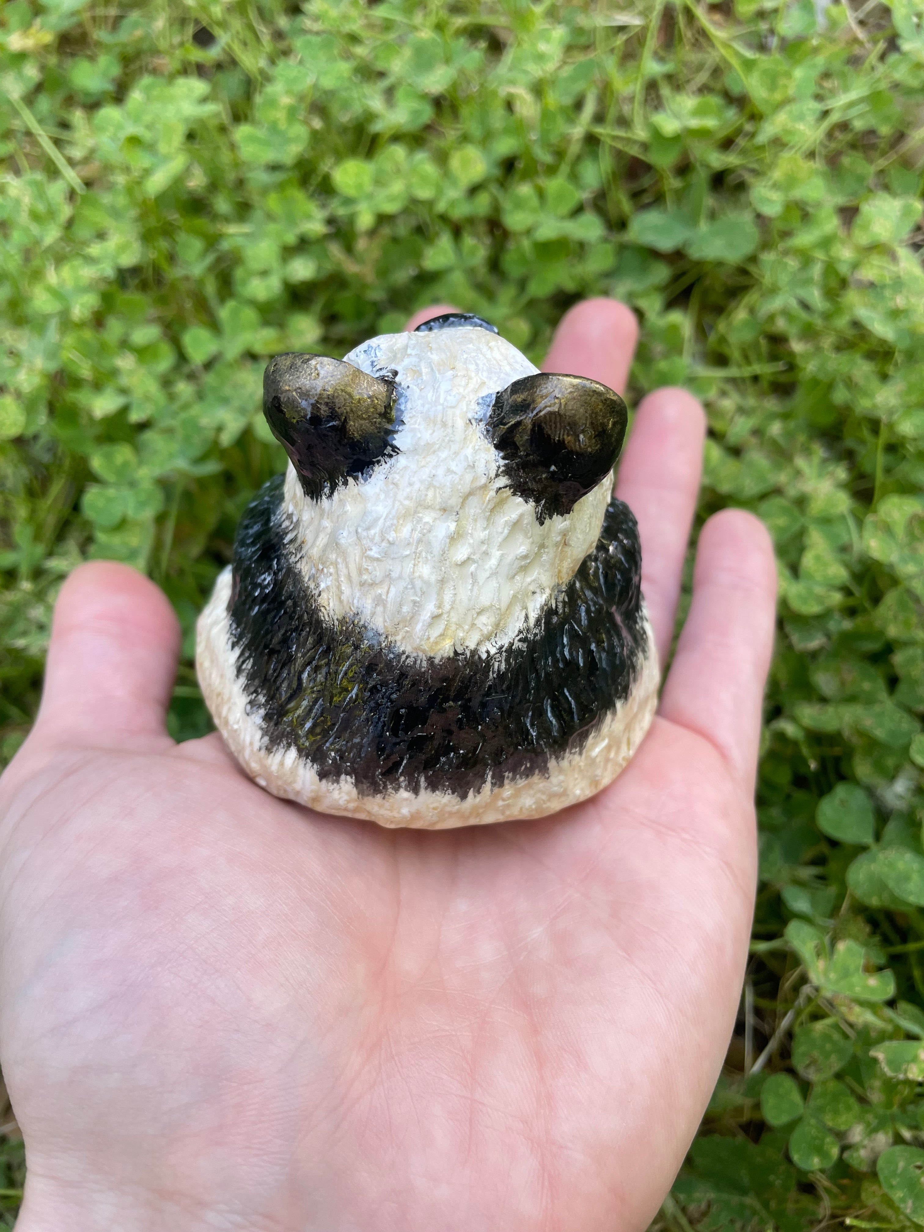 Panda Hand Sculpted Decor