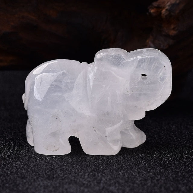 Crystal Elephant Natural Healing Stones