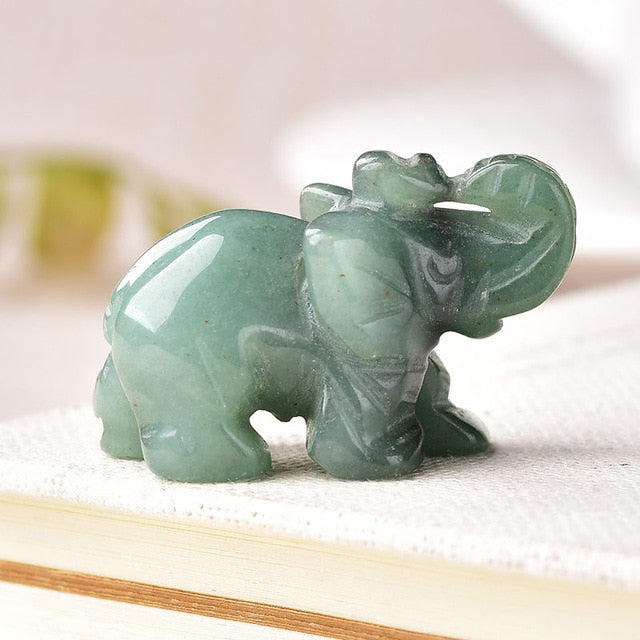 Crystal Elephant Natural Healing Stones