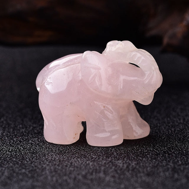 Crystal Elephant Natural Healing Stones