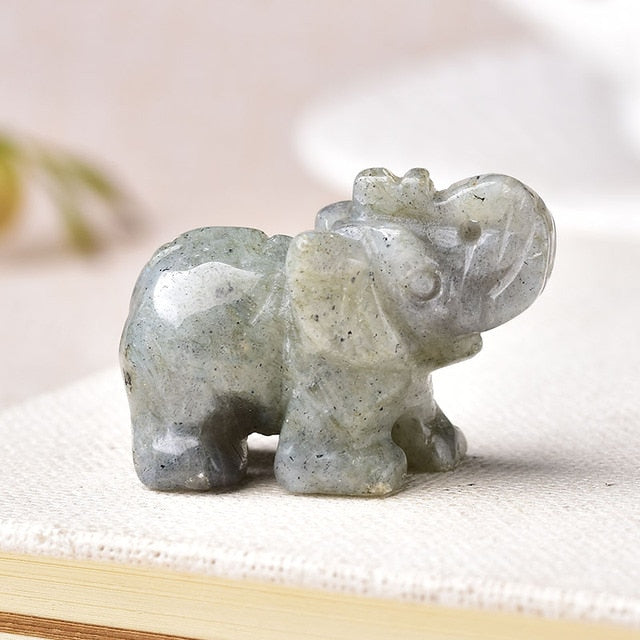 Crystal Elephant Natural Healing Stones