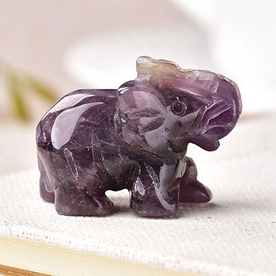 Crystal Elephant Natural Healing Stones